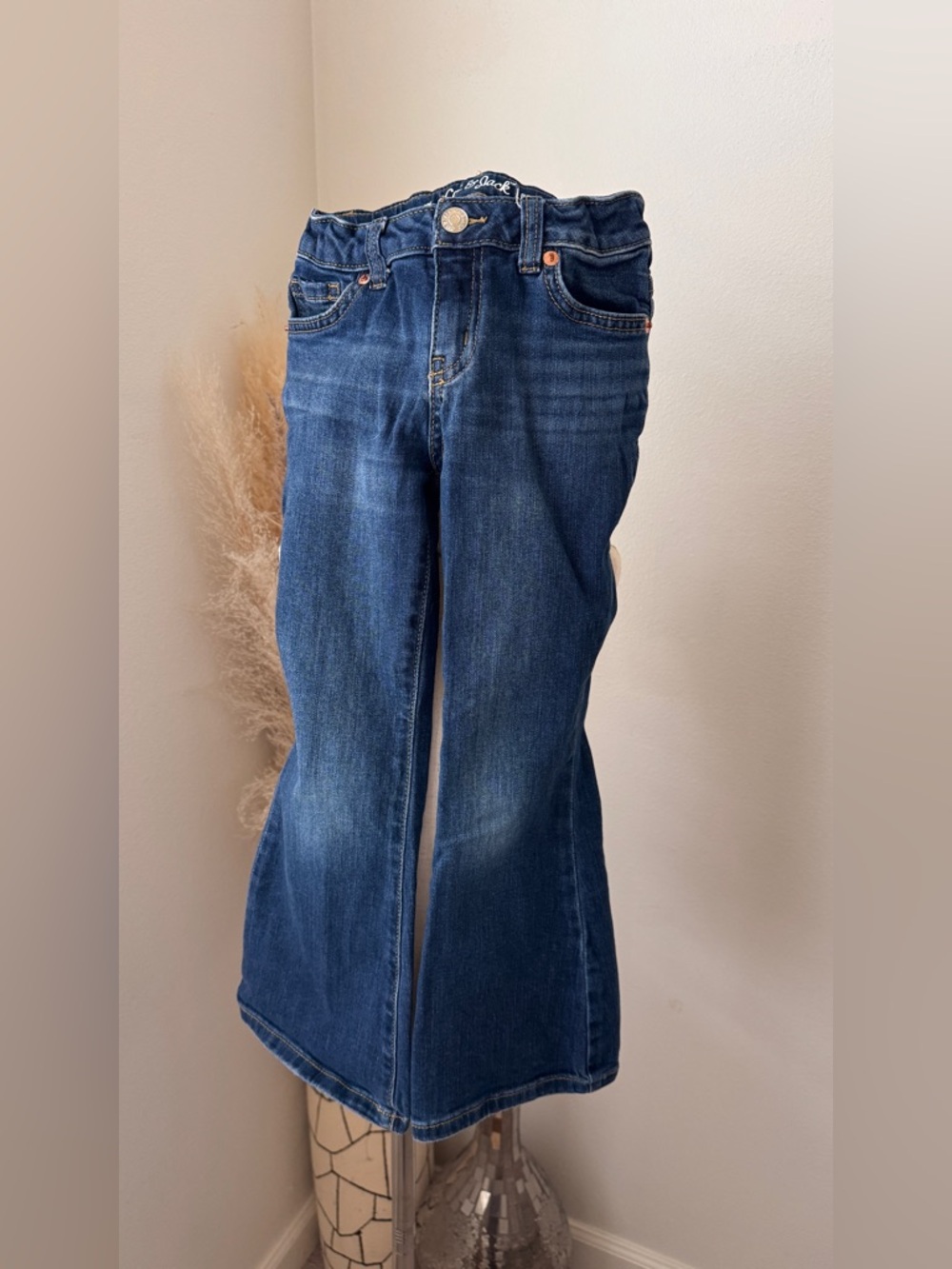 Cat & Jack Dark Blue Flare Jeans - 5 YRS